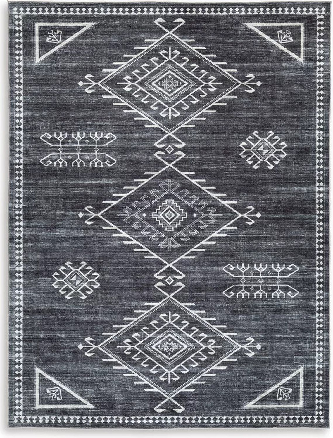 Arloman Black And Cream Medium Rug R405932