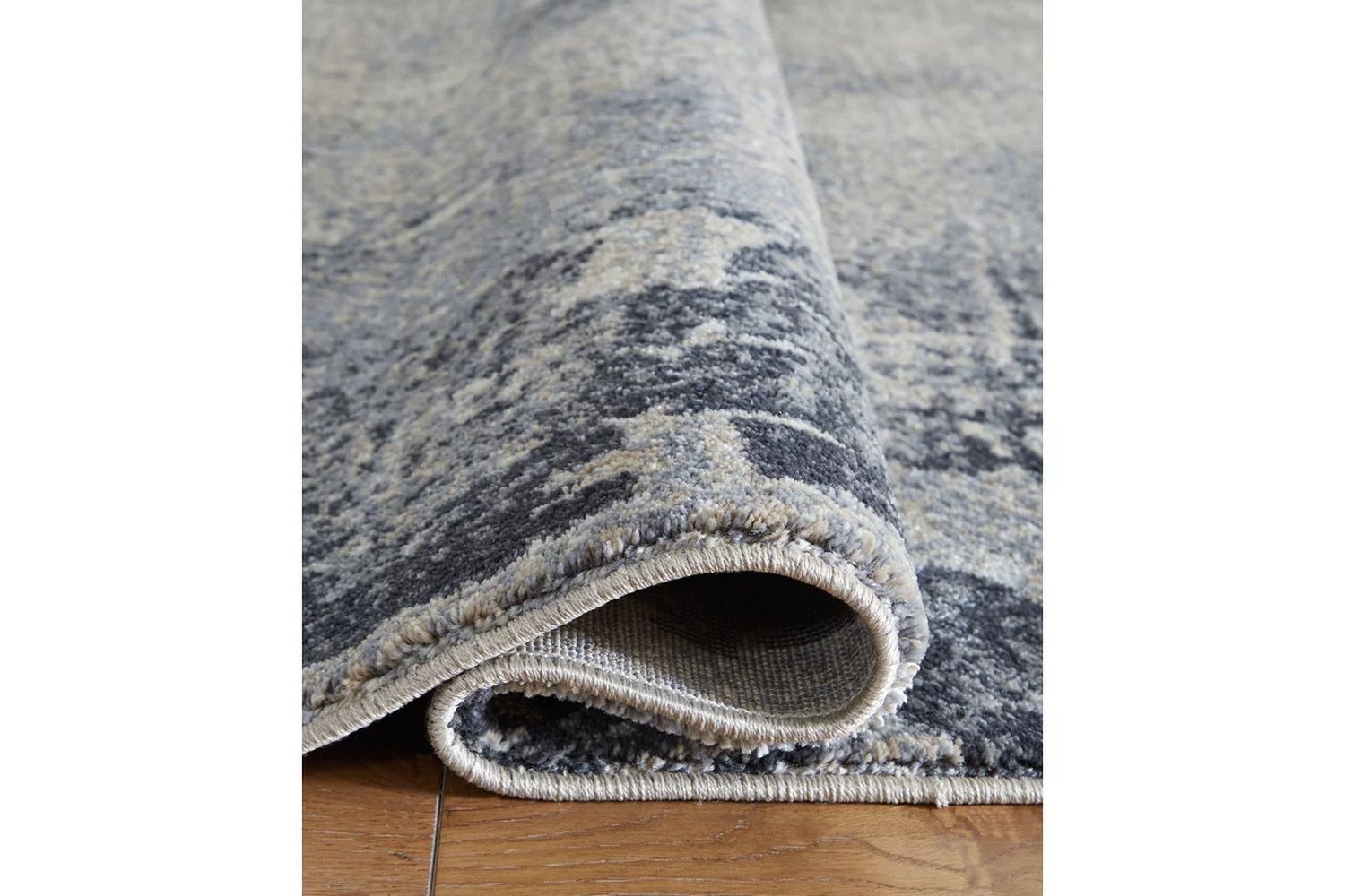 Langrich Blue And Gray Large Rug R406131