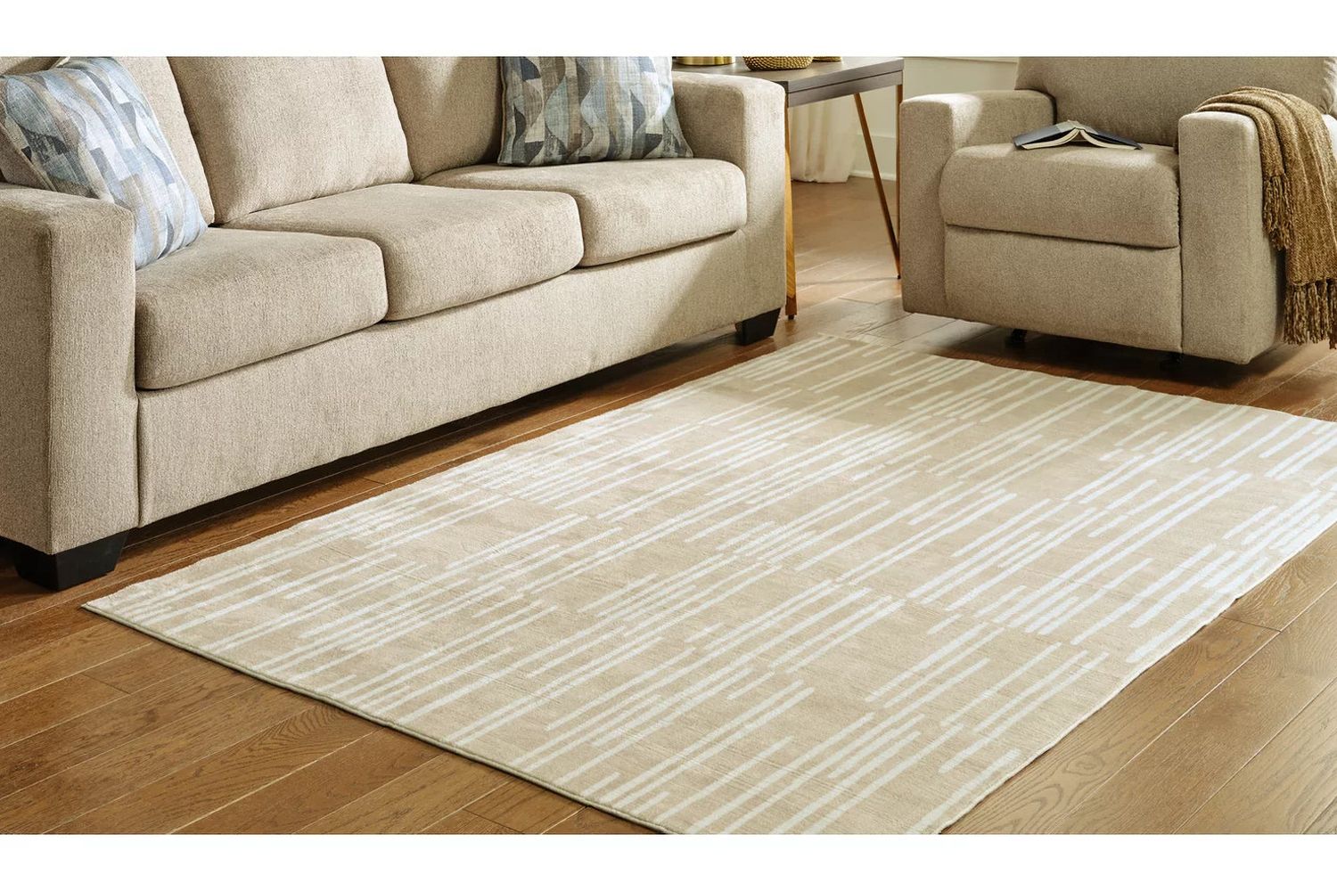Ardenville Tan and Cream Medium Rug R406212