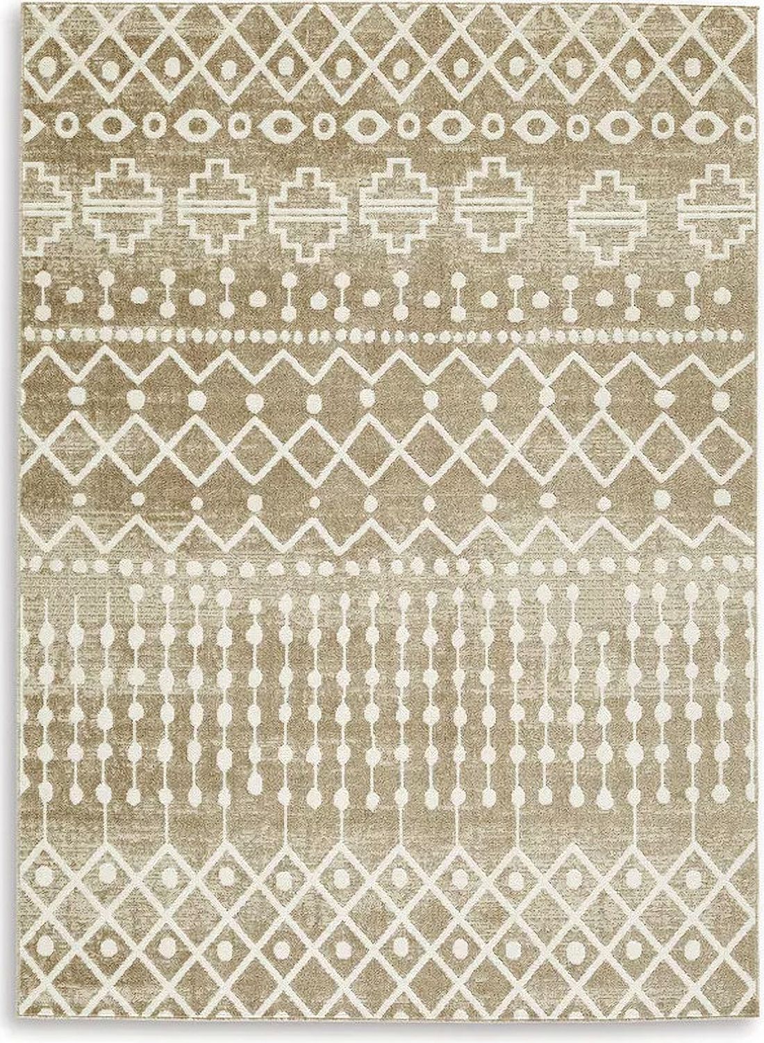 Bunchly Brown and Cream Medium Rug R406222