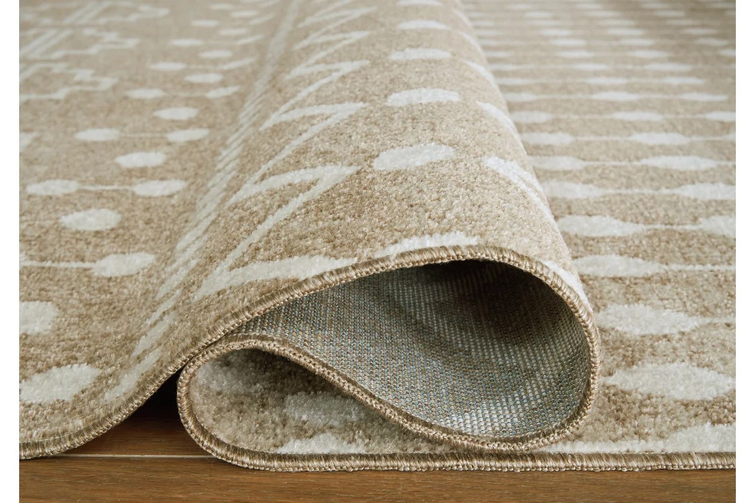 Bunchly Brown and Cream Medium Rug R406222