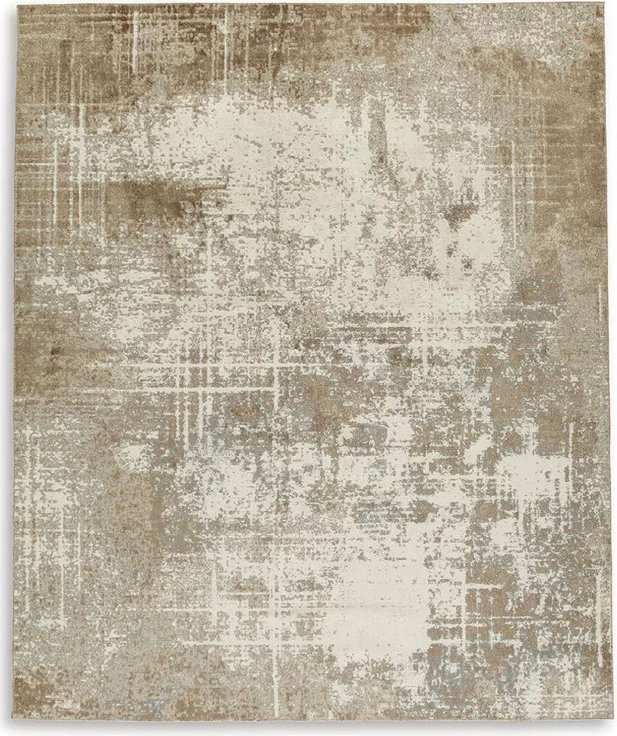 Grifflain Brown and Gray Large Rug R406231