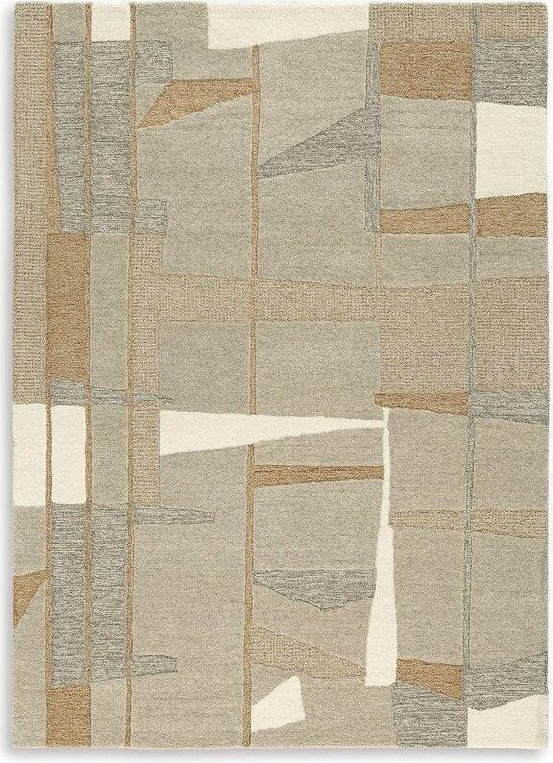Abbotton 5 ft x 7 ft Rug In Gray and Taupe R406332