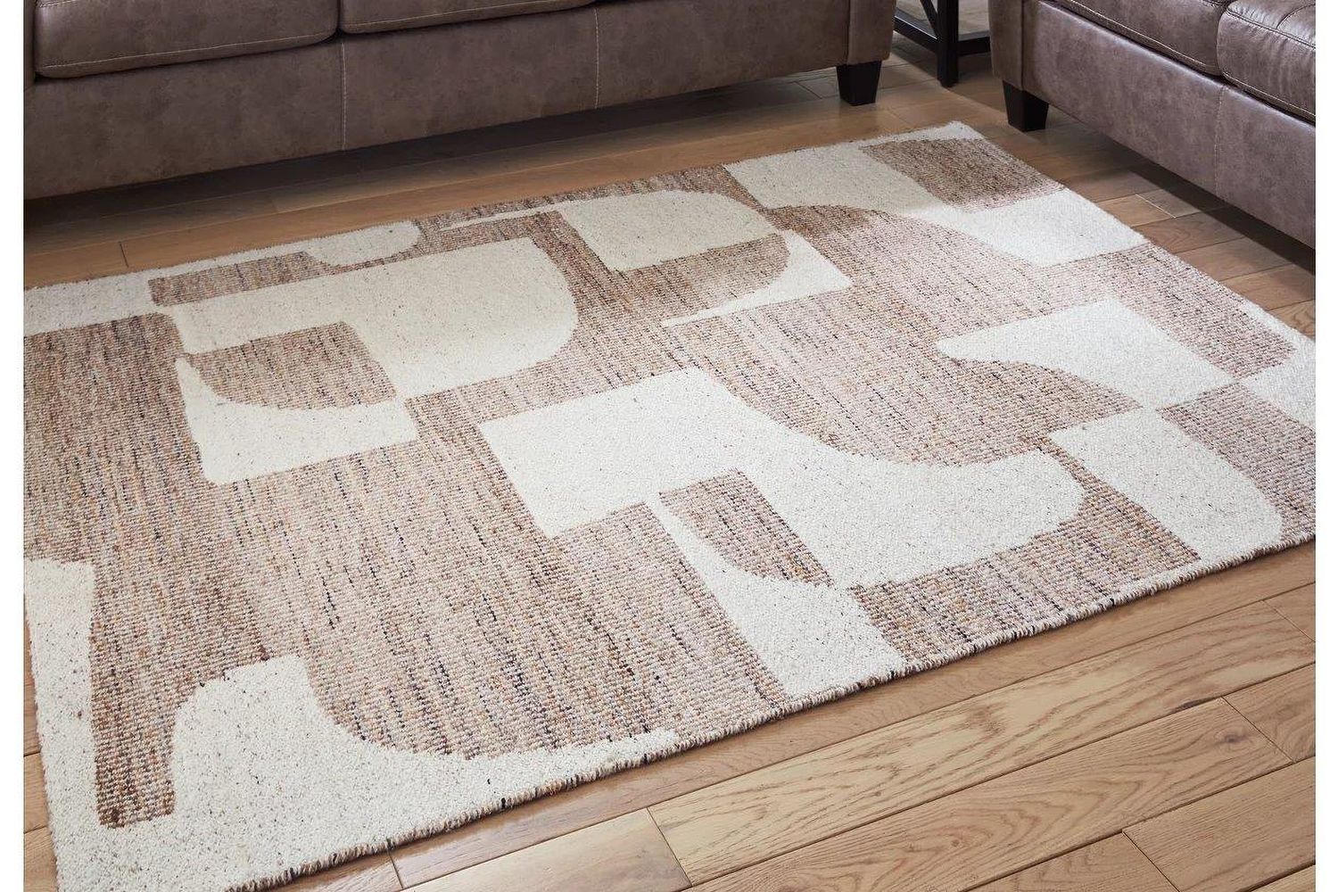Brynnfield 5 ft x 7 ft Rug In Beige and Brown R406372