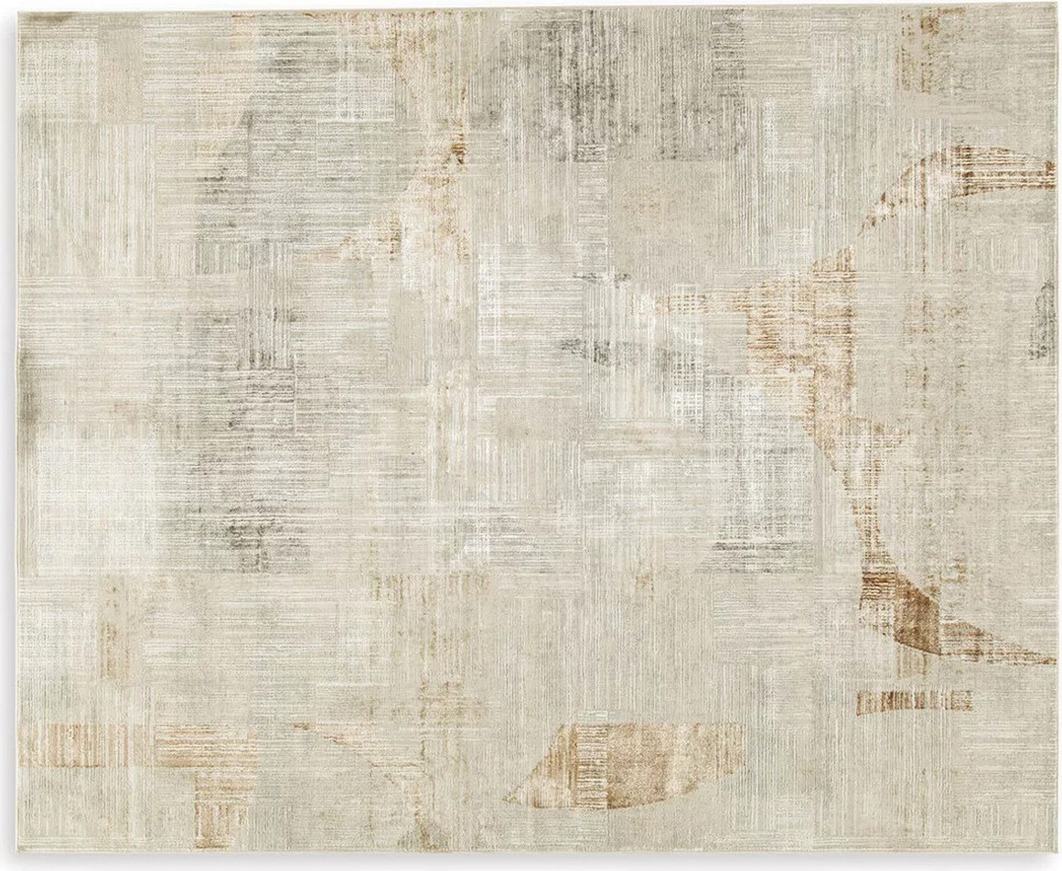 Truward Large Rug In Linen And Gray R406471