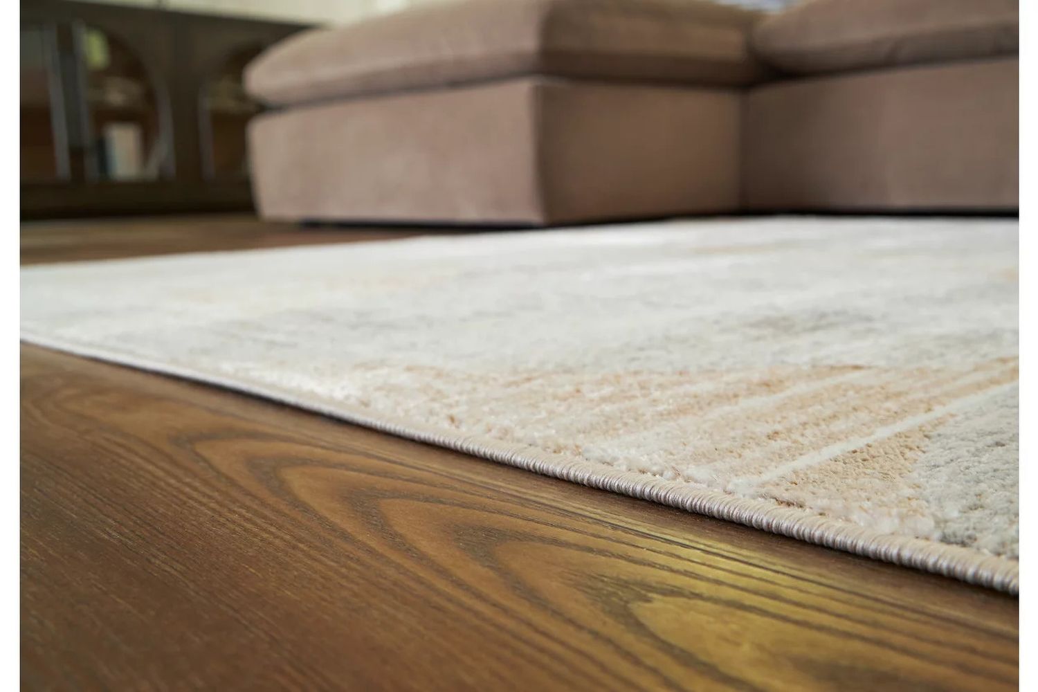 Truward Large Rug In Linen And Gray R406471