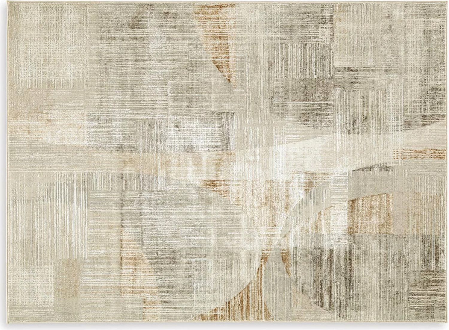 Truward Medium Rug In Linen And Gray R406472
