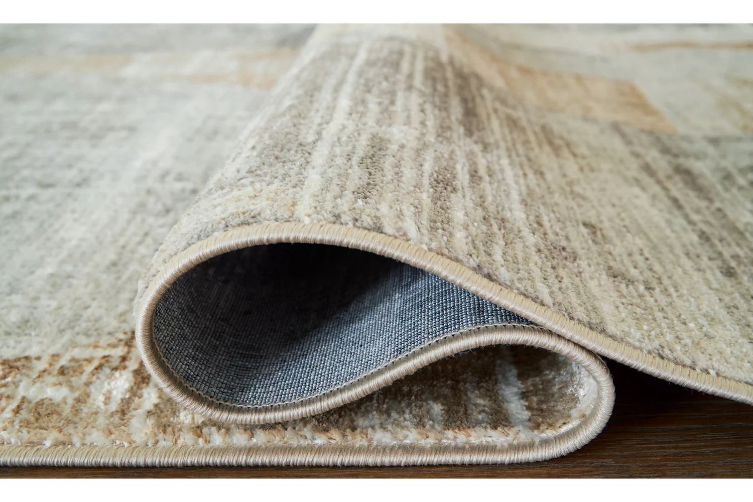 Truward Medium Rug In Linen And Gray R406472