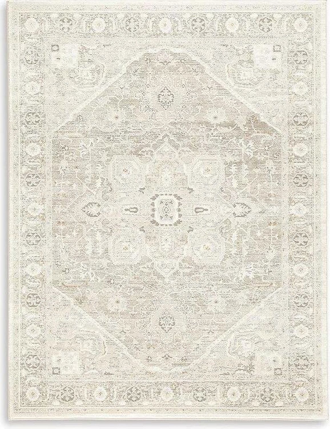 Gatwell 5 ft x 7 ft Rug In Gray and Ivory R406512