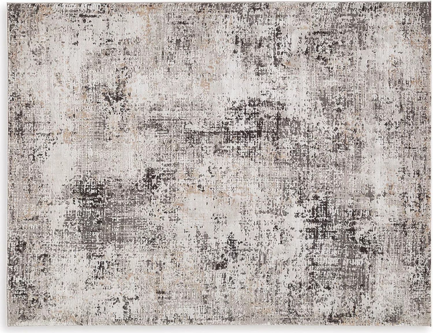 Elaning Large Rug In Black And Cream And Gray R406701