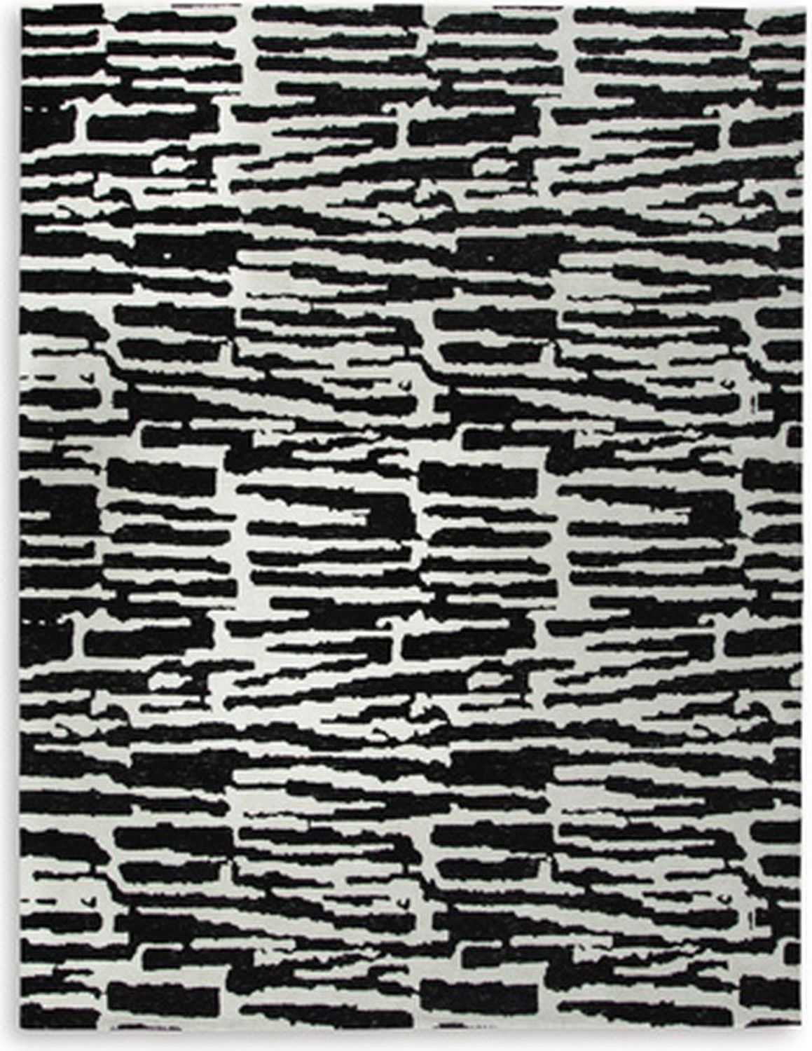 Bramshaw Large Rug In Black and Ivory R406761