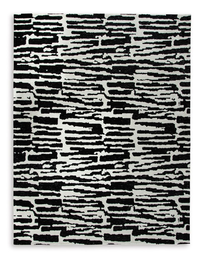 Bramshaw Large Rug In Black and Ivory R406761