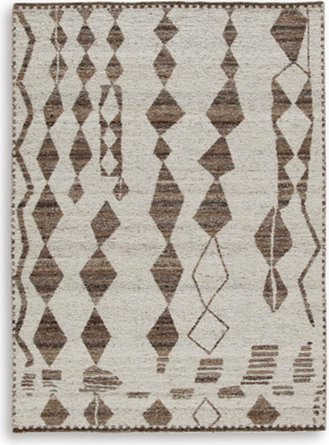 Brettler Medium Rug In Beige and Brown R406792
