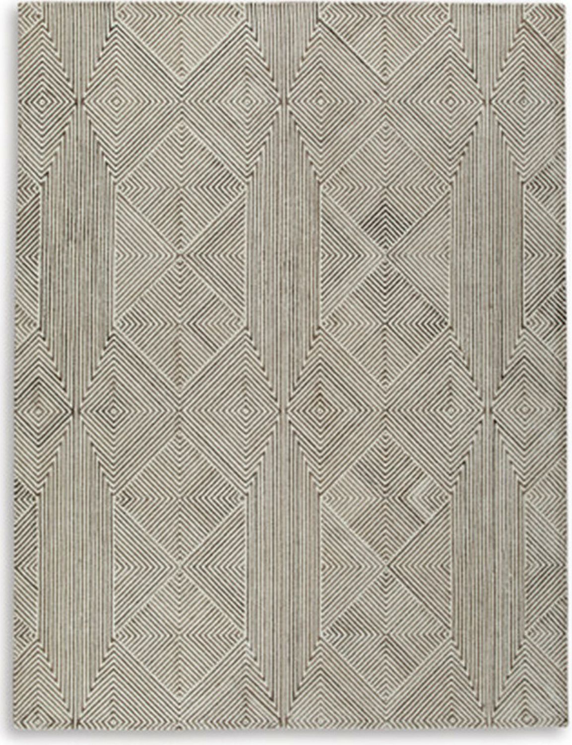 Jadott Large Rug In Beige and Brown R406801