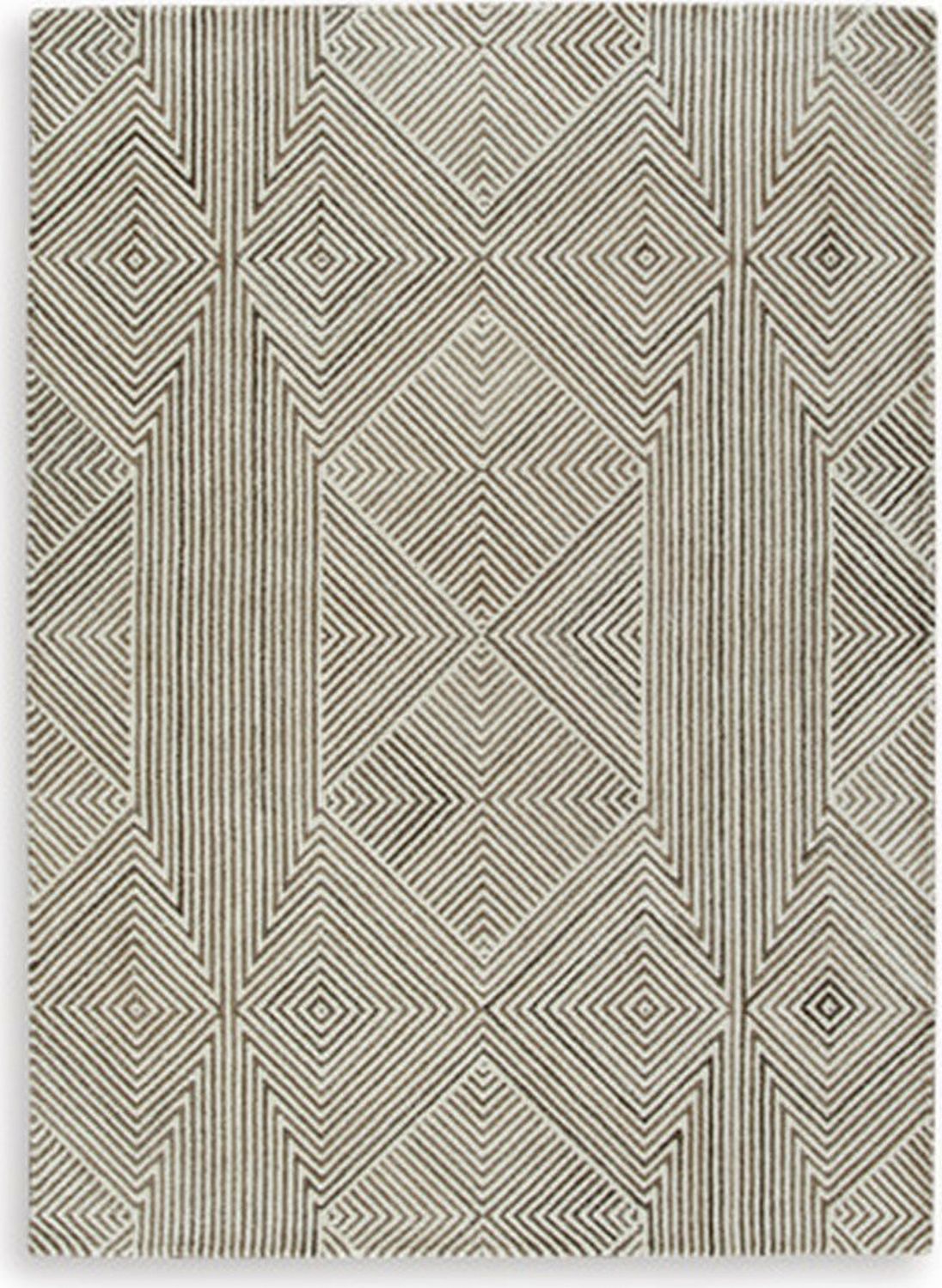 Jadott Medium Rug In Beige and Brown R406802