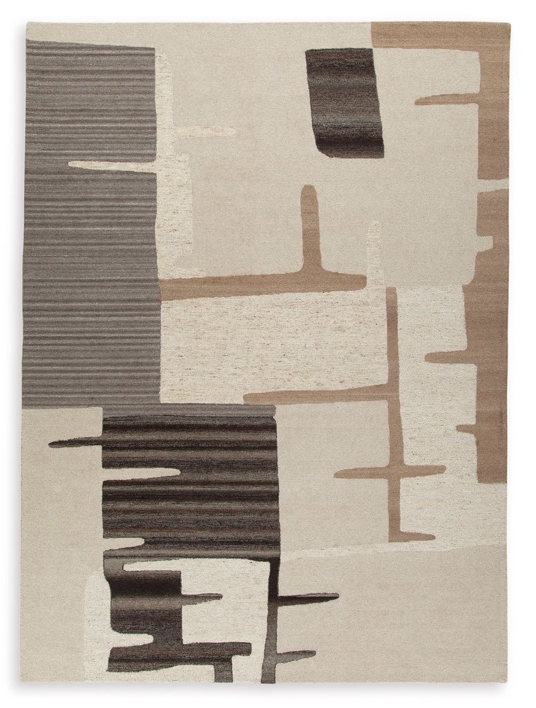 Kencher Extra Large Rug In Beige and Brown R406820