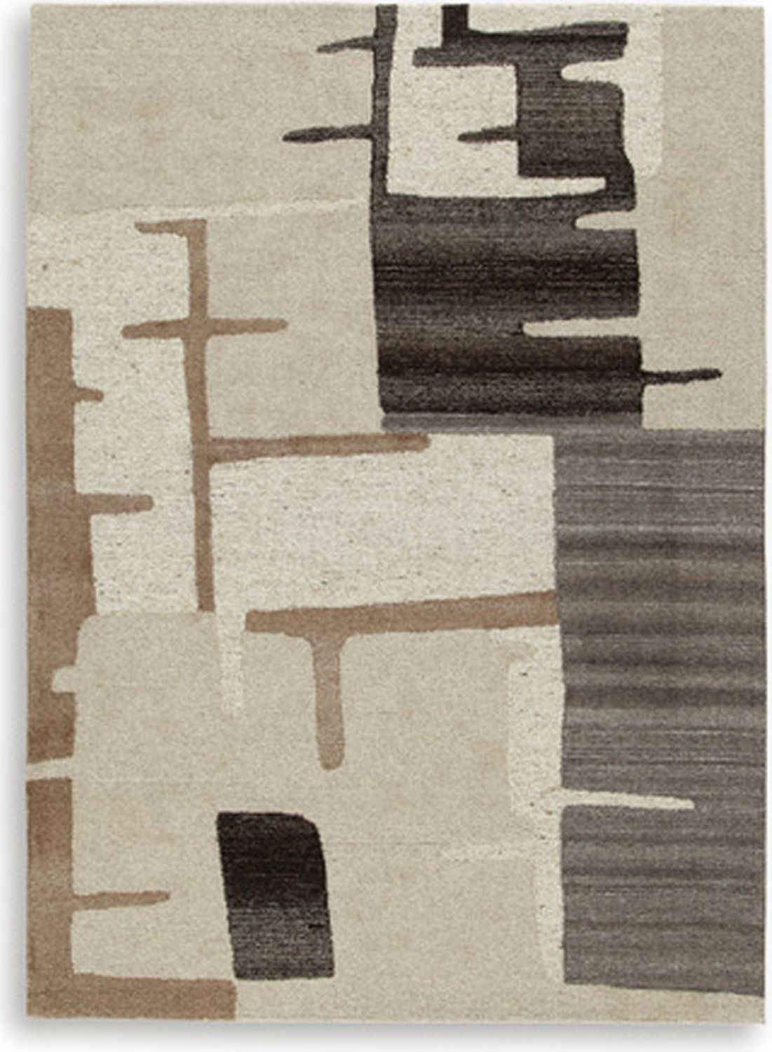 Kencher Medium Rug In Beige and Brown R406822