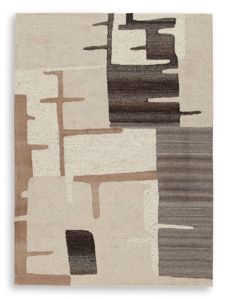 Kencher Medium Rug In Beige and Brown R406822