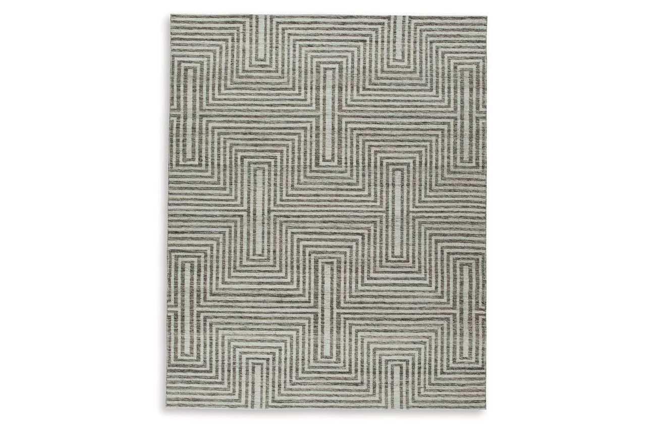 Jossen Large Rug In Ivory and Gray R406831