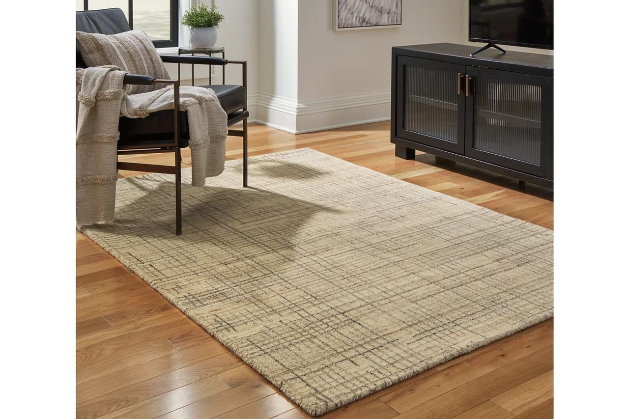 Janston Medium Rug In Ivory and Gray R406862
