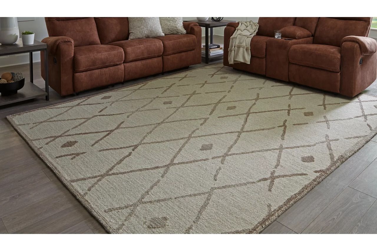 Guyford Large Rug In Beige and Brown R406871
