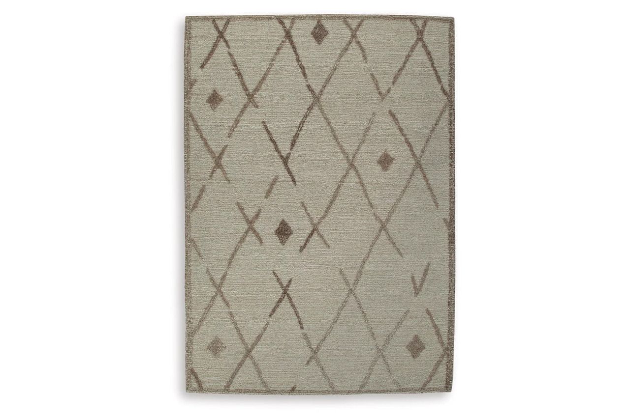 Guyford Medium Rug In Beige and Brown R406872