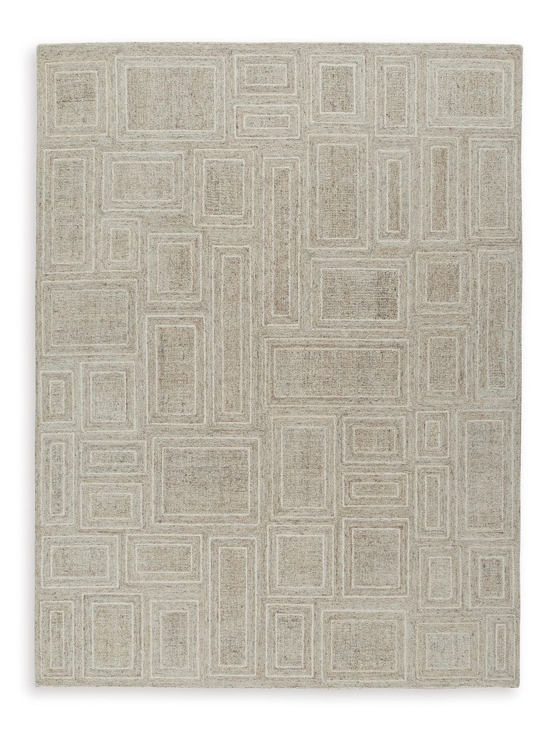 Brickburgh Large Rug In Gray and Ivory R406901