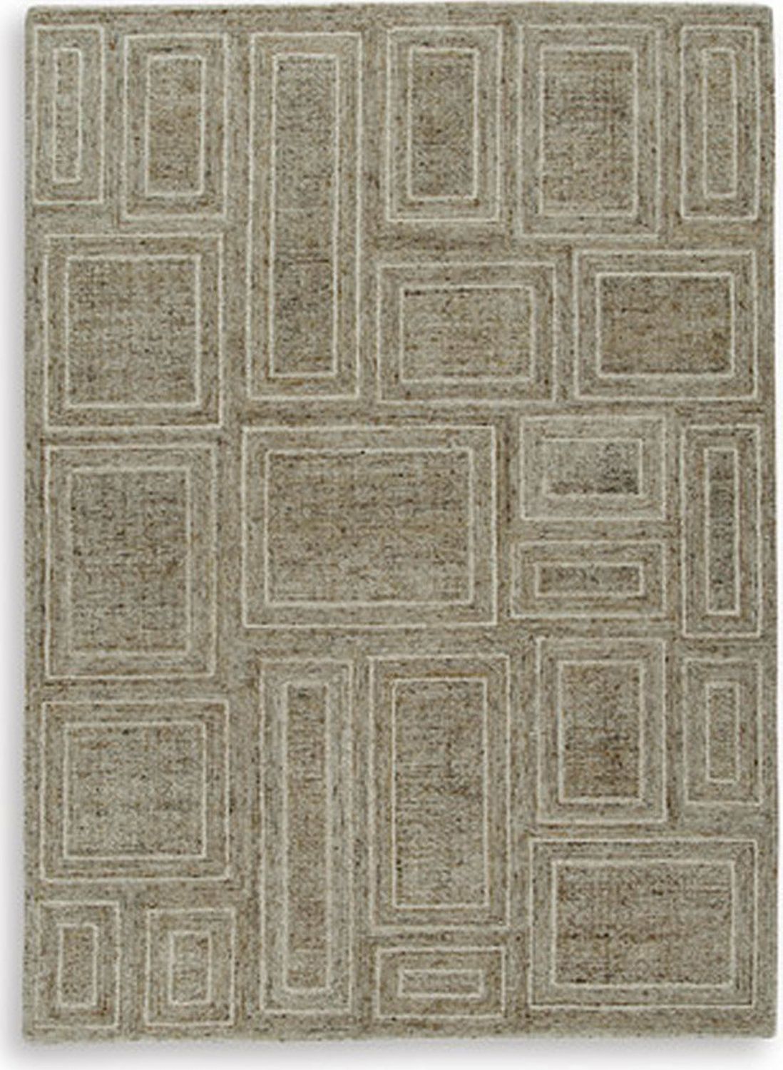 Brickburgh Medium Rug In Gray and Ivory R406902