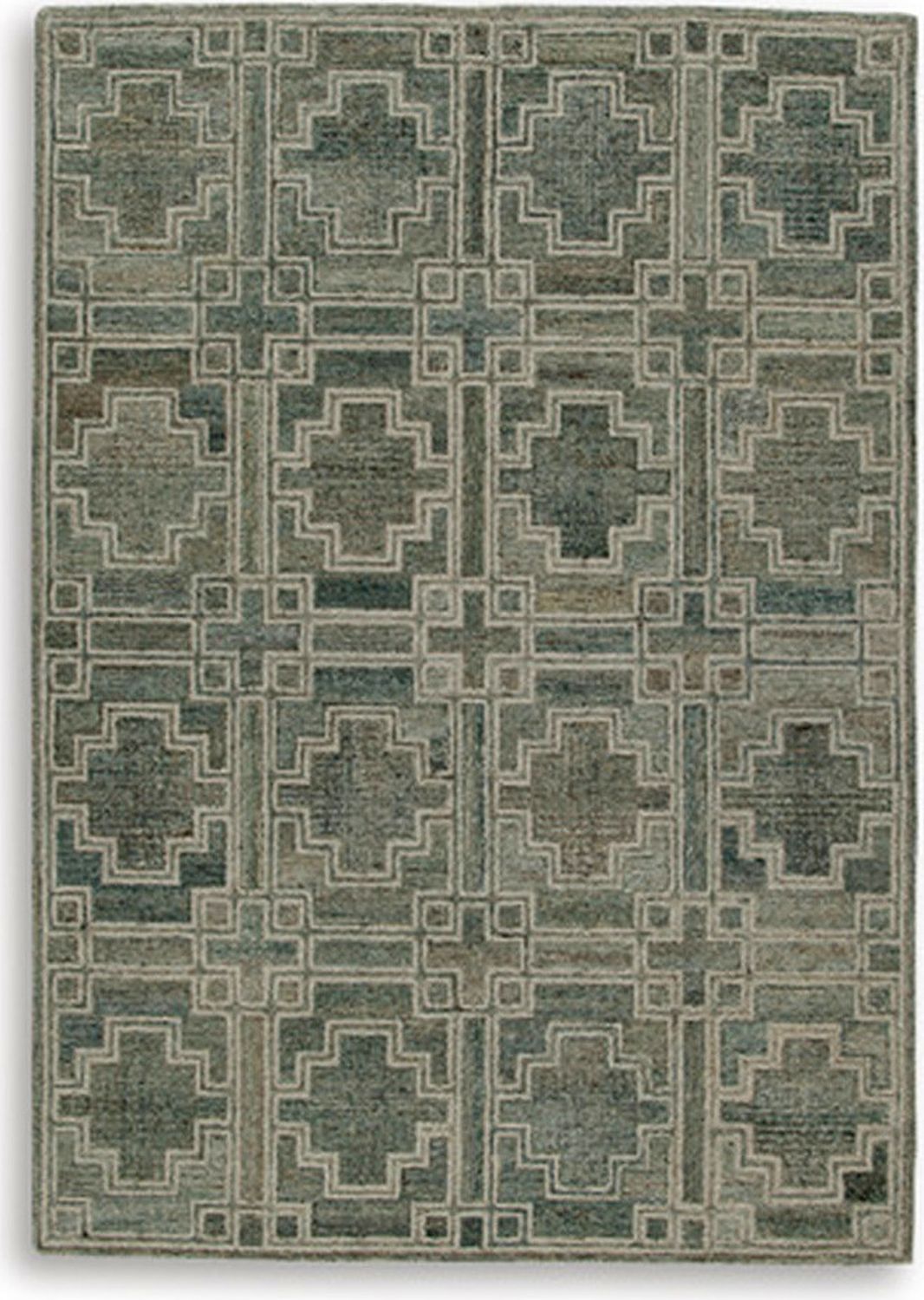 Jossland Medium Rug In Ivory and Green R406912