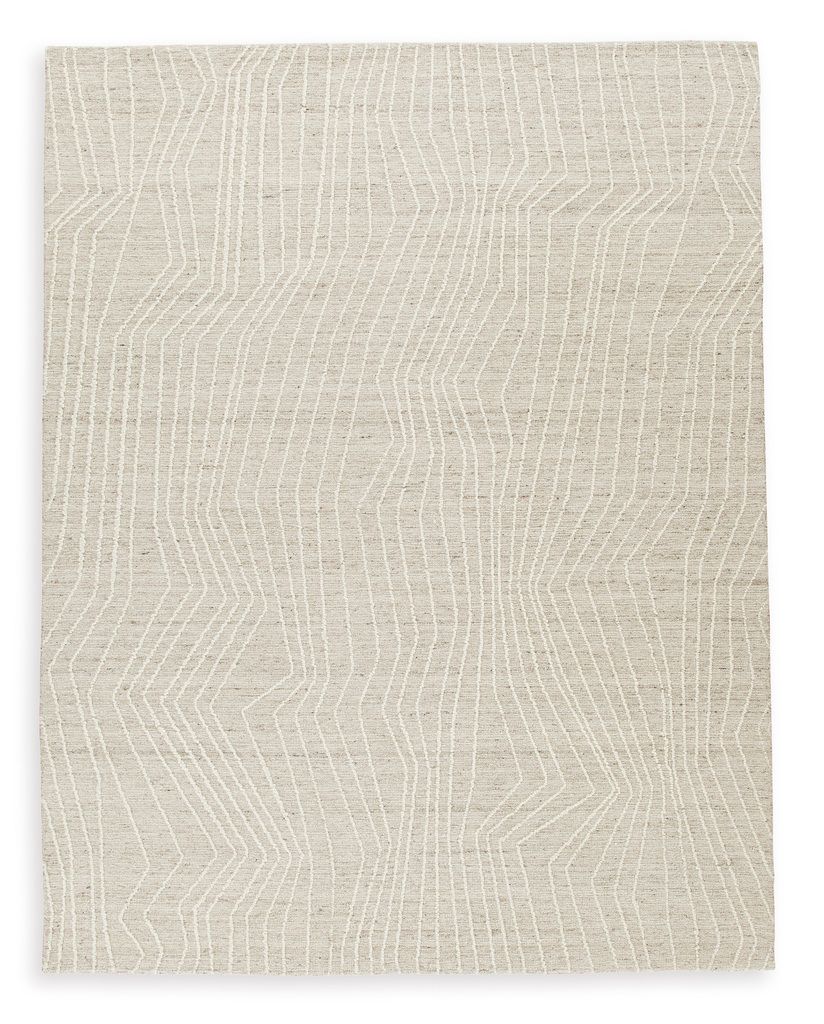 Varahill Large Rug In Gray and Ivory R406931