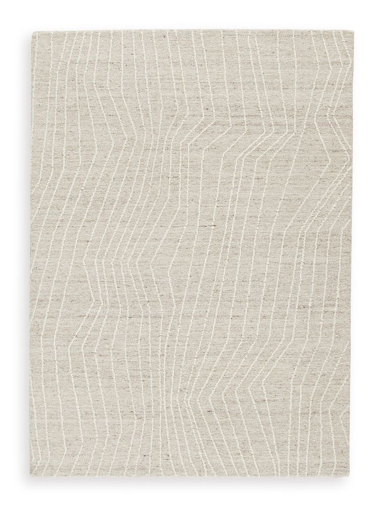 Varahill Medium Rug In Gray and Ivory R406932