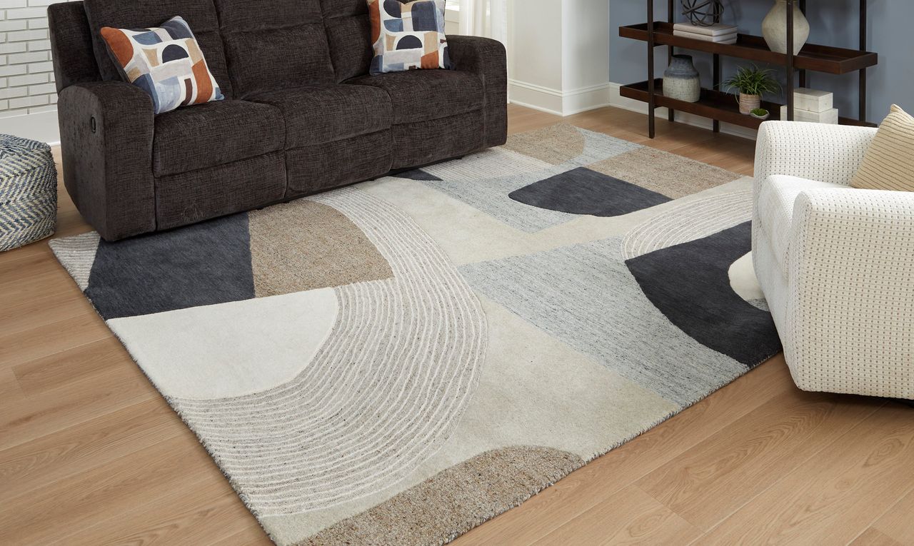 Edrickhill 8' x 10' Rug In Grayish Teal/Taupe/Cream R407121