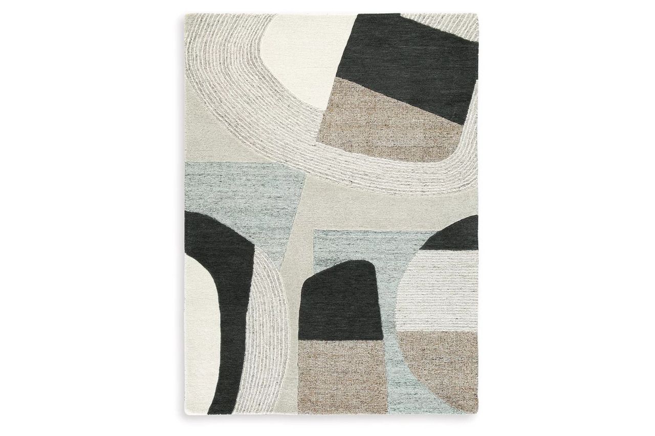 Edrickhill 5' x 7' Rug In Grayish Teal/Taupe/Cream R407122
