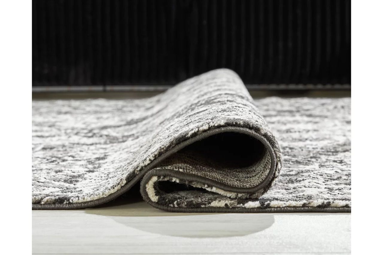 Glennisman Large Rug In Black/Gray/Ivory R407271