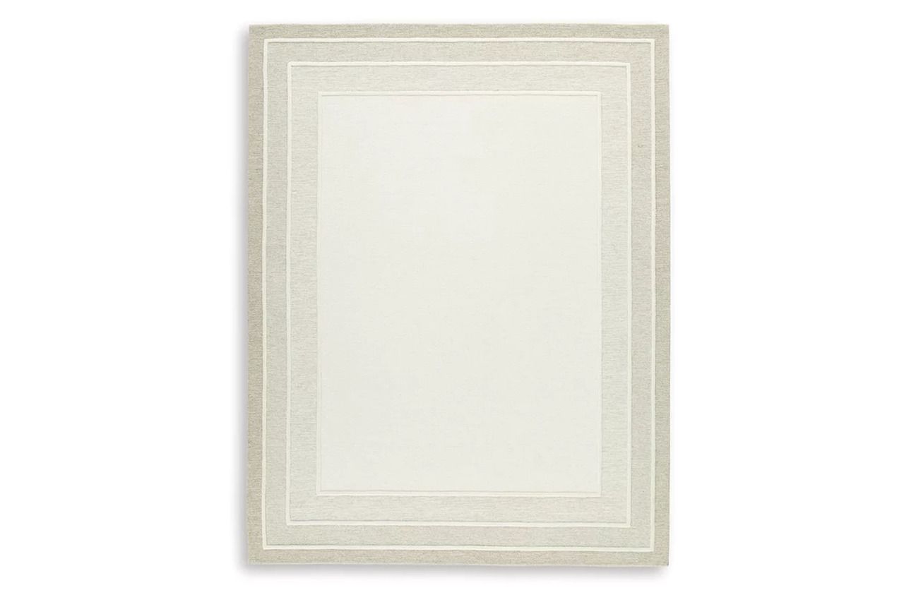 Teelgan Large Rug In Ivory and Tan R407311