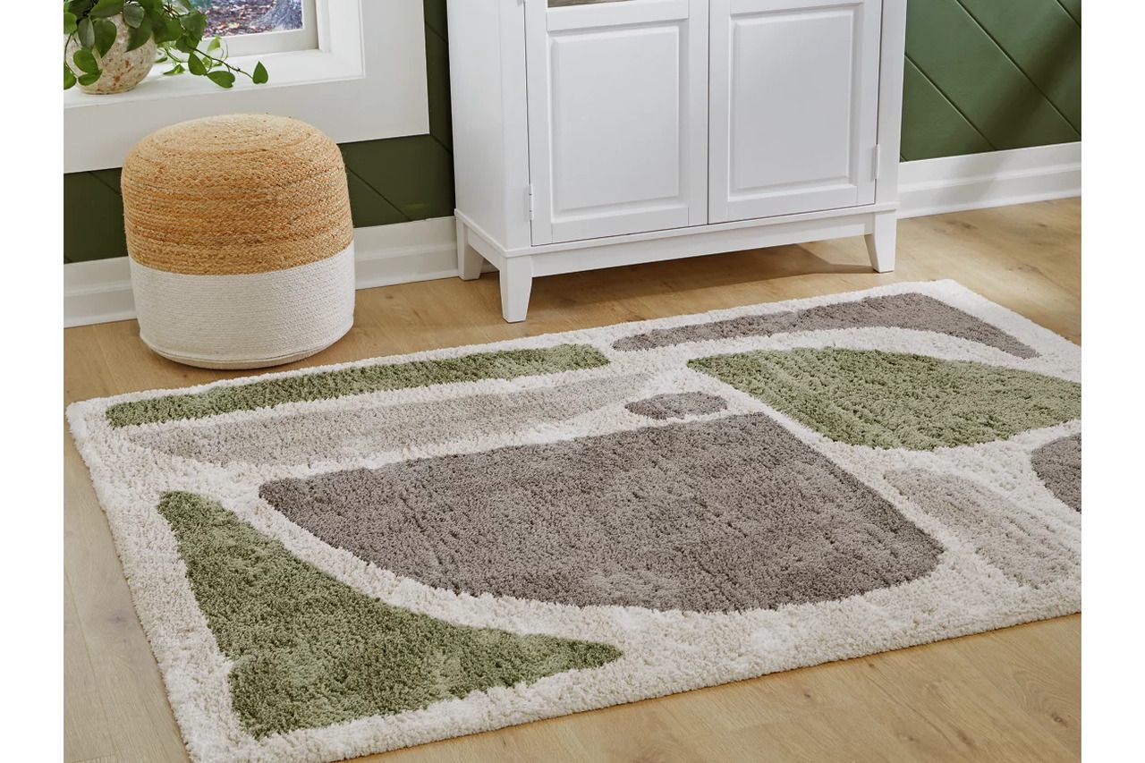 Anburgh Large Rug In Green/Gray/Ivory R407351