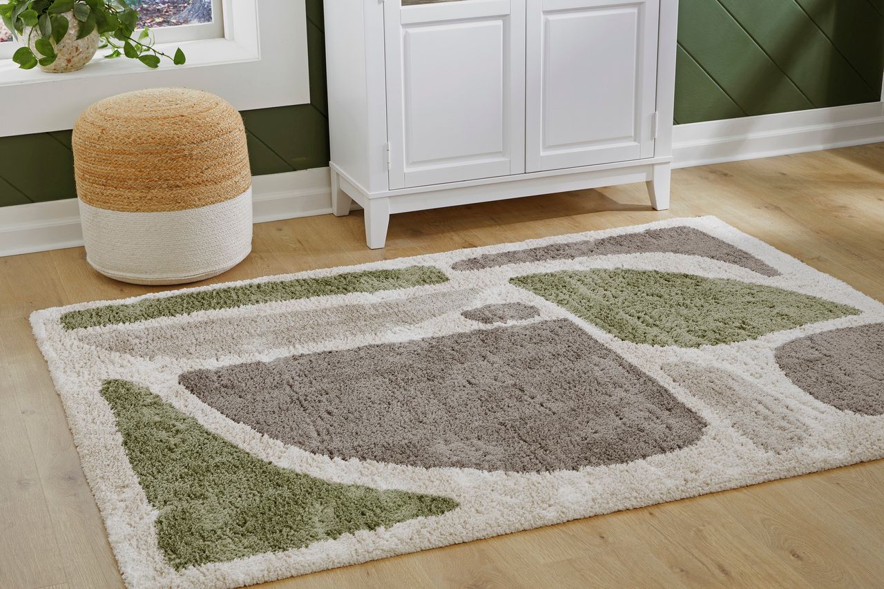 Anburgh Medium Rug In Green/Gray/Ivory R407352