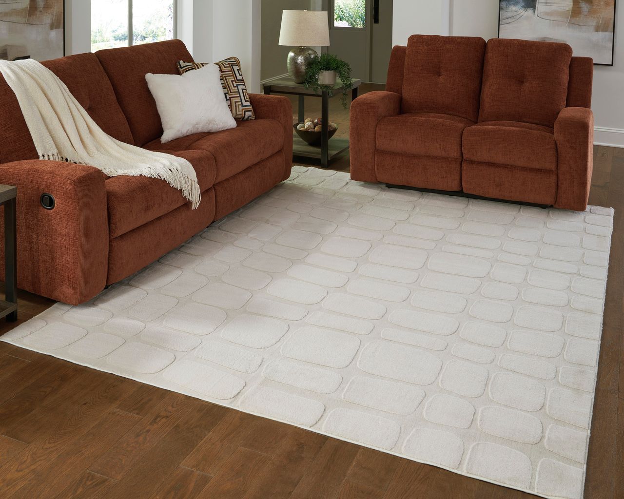 Malvinsboro Washable Large Rug In Sandstone R407441