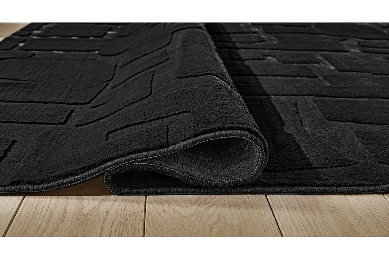 Gibbswell Washable Large Rug In Black R407461