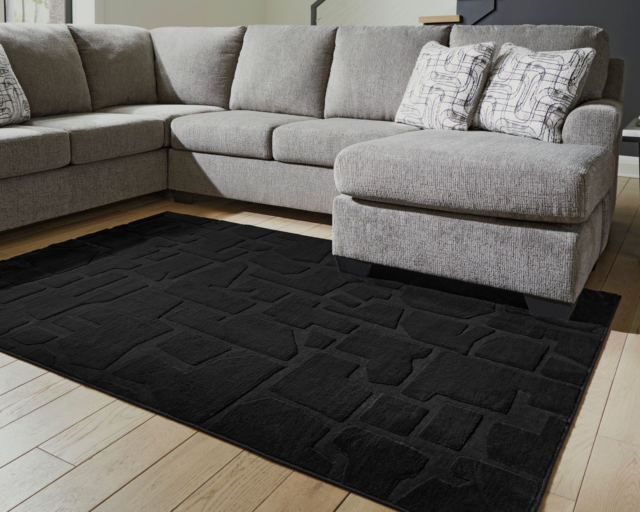 Gibbswell Washable Medium Rug In Black R407462