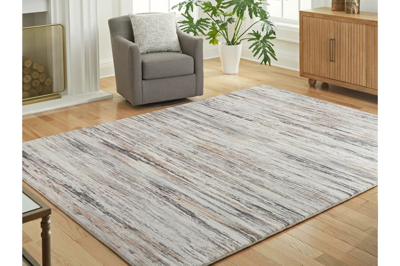Nace 7'6" x 9'6" Area Rug In Gray/Brown/White R407471