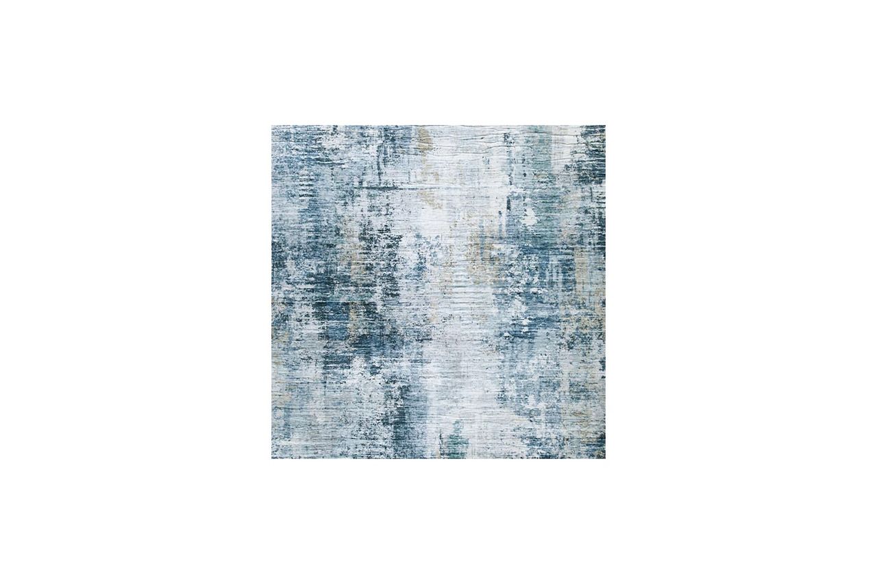 Arlenmont 7'6" x 9'6" Area Rug In Blue/White/Brown R407481
