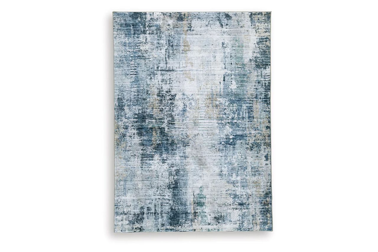 Arlenmont 5' x 7' Area Rug In Blue/White/Brown R407482