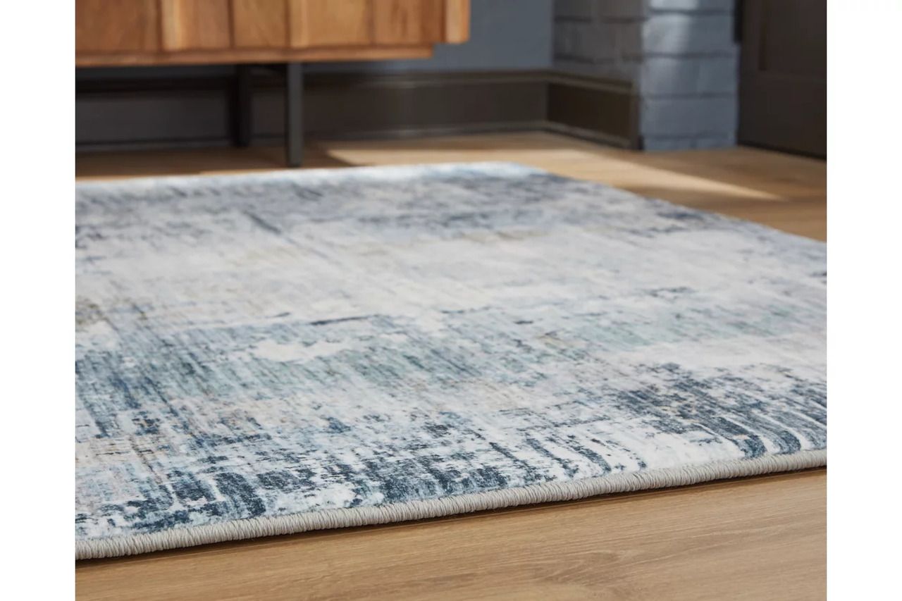 Arlenmont 5' x 7' Area Rug In Blue/White/Brown R407482