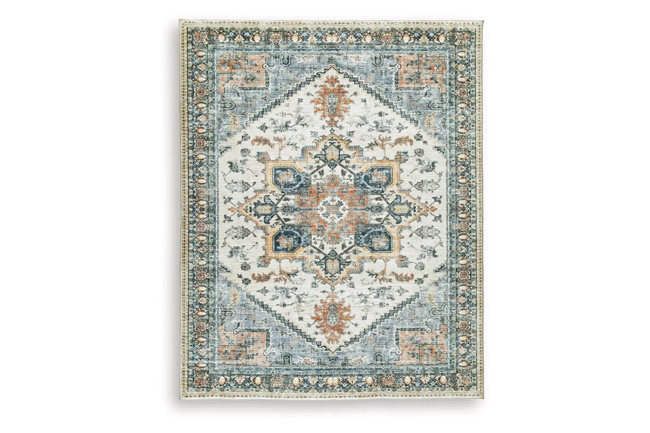 Wallney 7'6" x 9'6" Area Rug In Multi R407491