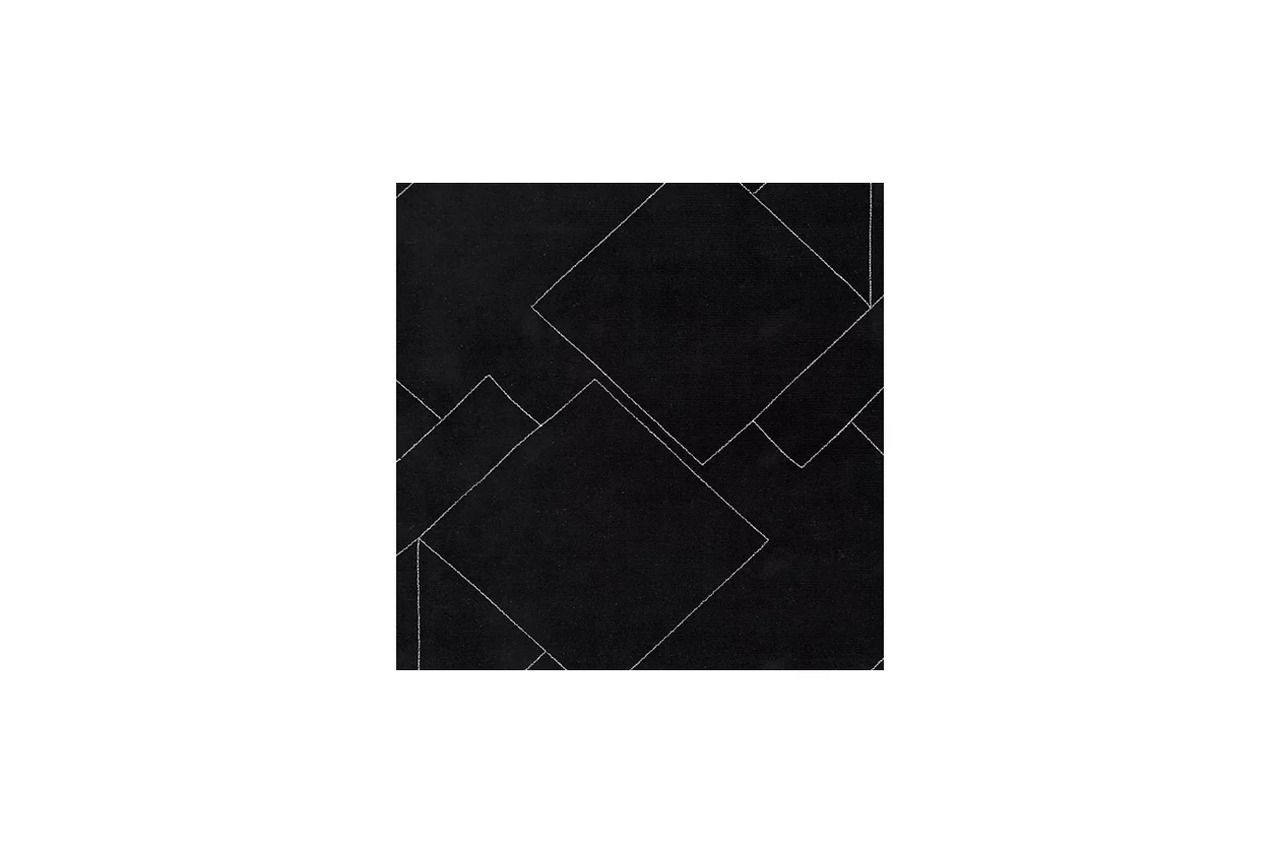 Marav 7'8" x 10' Area Rug In Black and White R407531