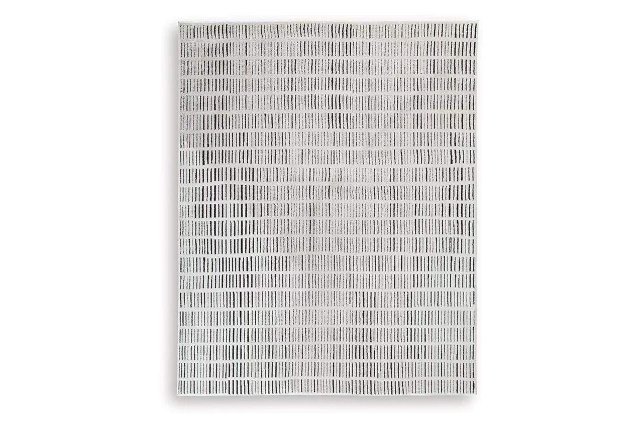 Turinwith 7'10" x 9'10" Area Rug In Ivory and Black R407551