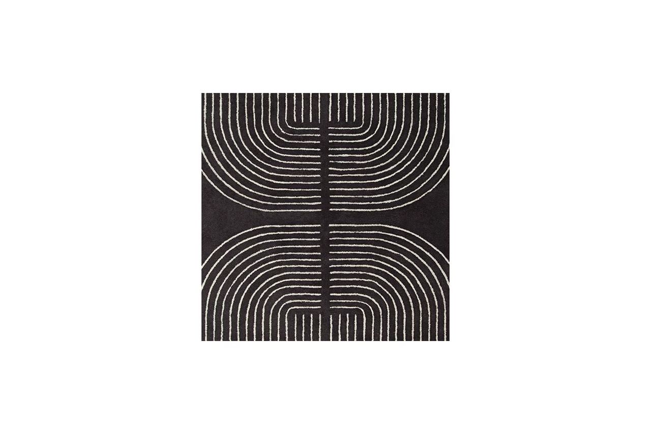 Eldonmore 7'8" x 10' Area Rug In Black and Ivory R407571