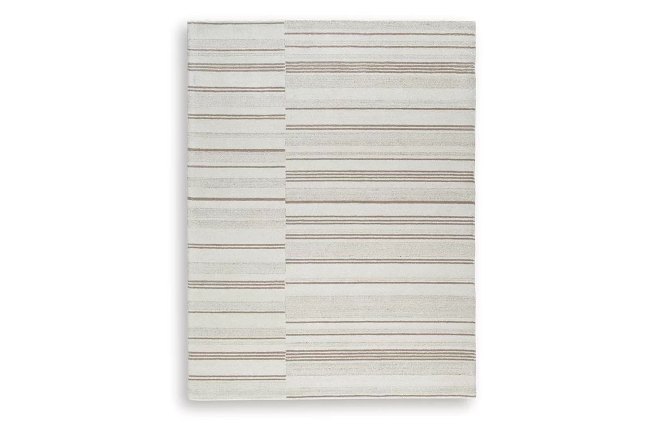 Gadence 7'8" x 10' Area Rug In Ivory and Tan R407641