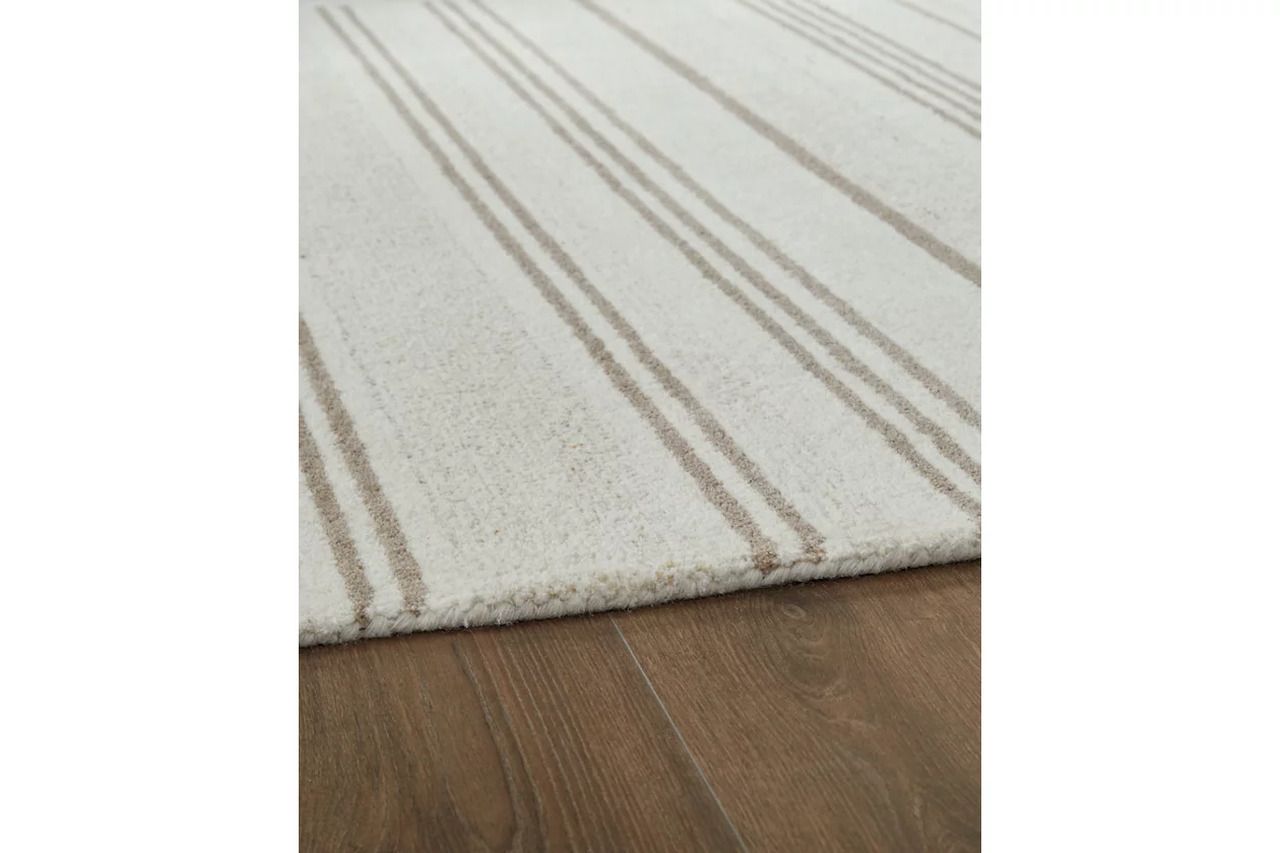 Gadence 7'8" x 10' Area Rug In Ivory and Tan R407641